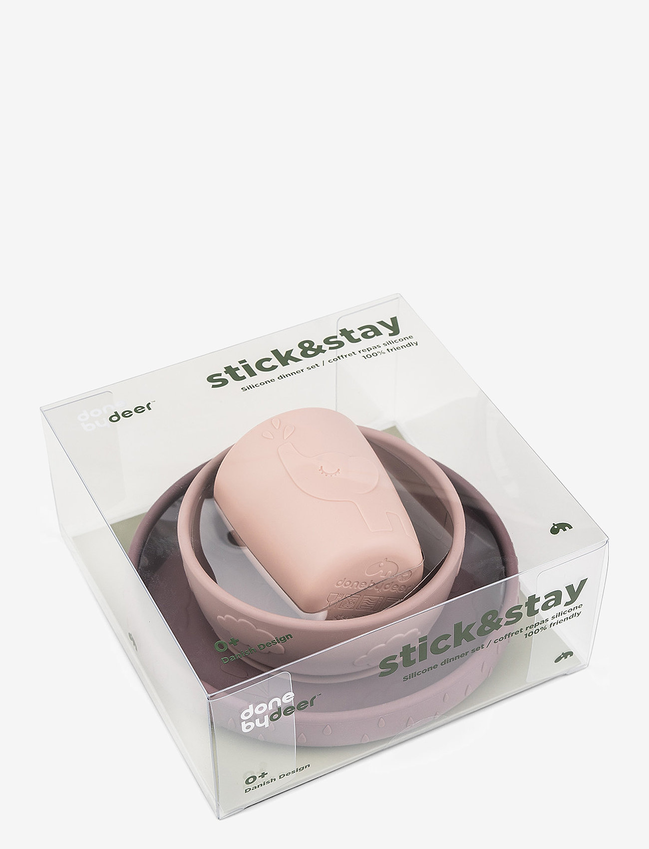 Done by Deer - Stick&Stay dinner set Deer friends Powder - dinner sets - powder - 5