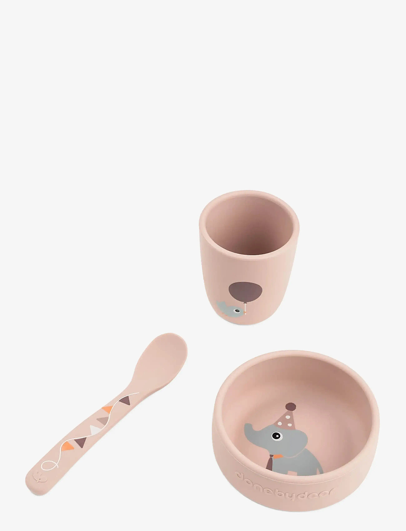 Done by Deer - Stick&Stay first meal set Celebration Powder - essgeschirr - powder - 0