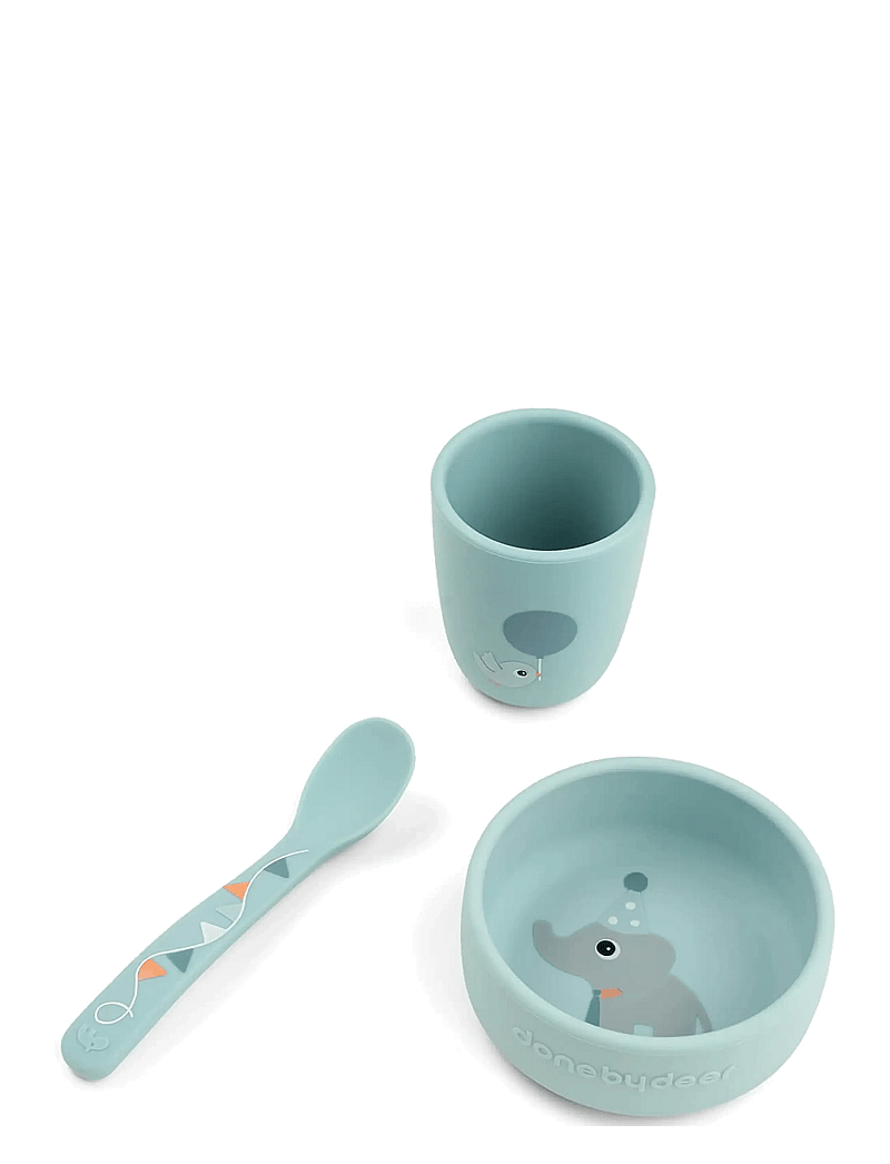 Done by Deer - Stick&Stay first meal set Celebration Blue - essgeschirr - blue - 1
