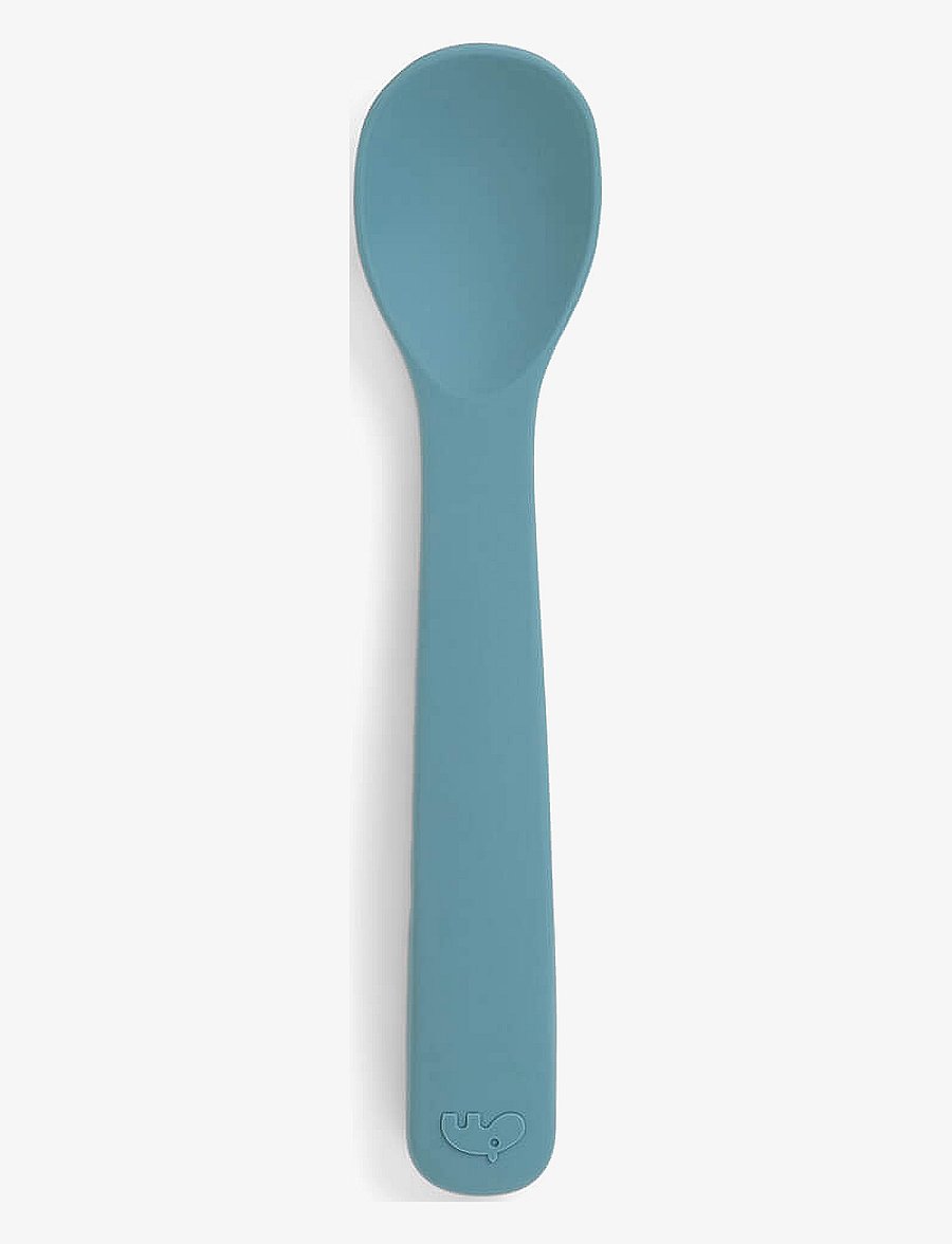 Done by Deer - Silicone first meal set Blue - Õhtusöögikomplektid - blue - 3