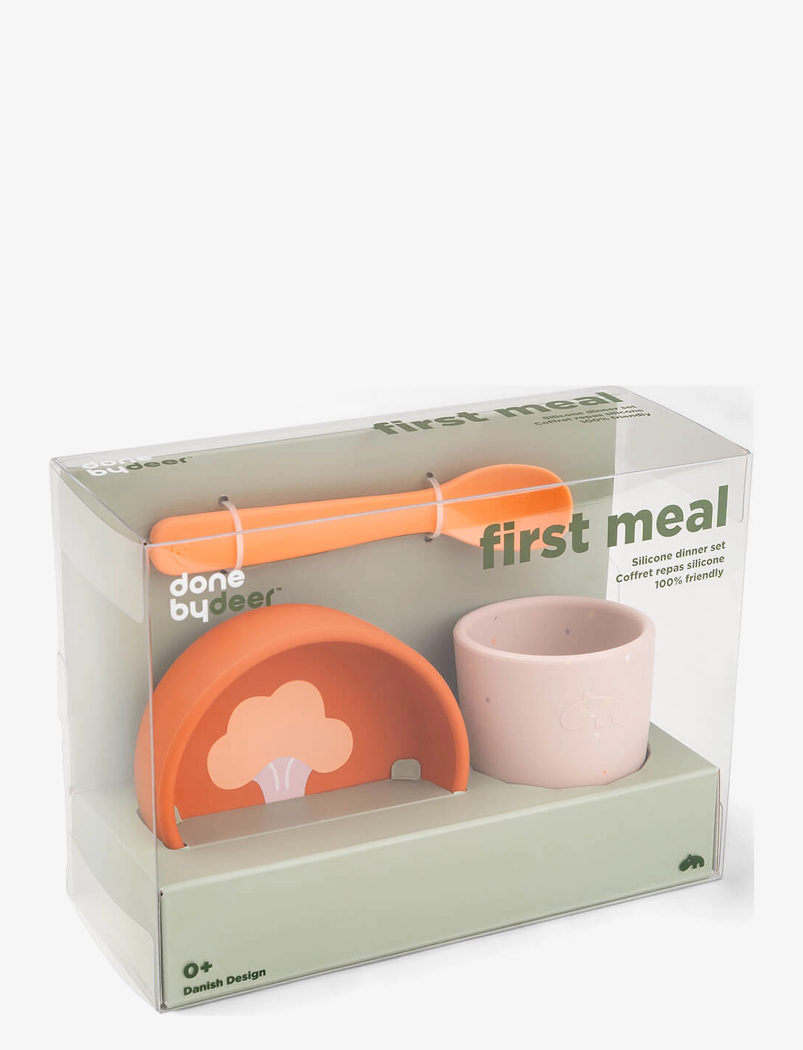 Done by Deer - Silicone first meal set Papaya - vaisselle - papaya - 5