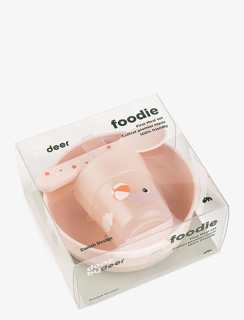 Done by Deer - Foodie first meal set Playground Powder - essgeschirr - powder - 1