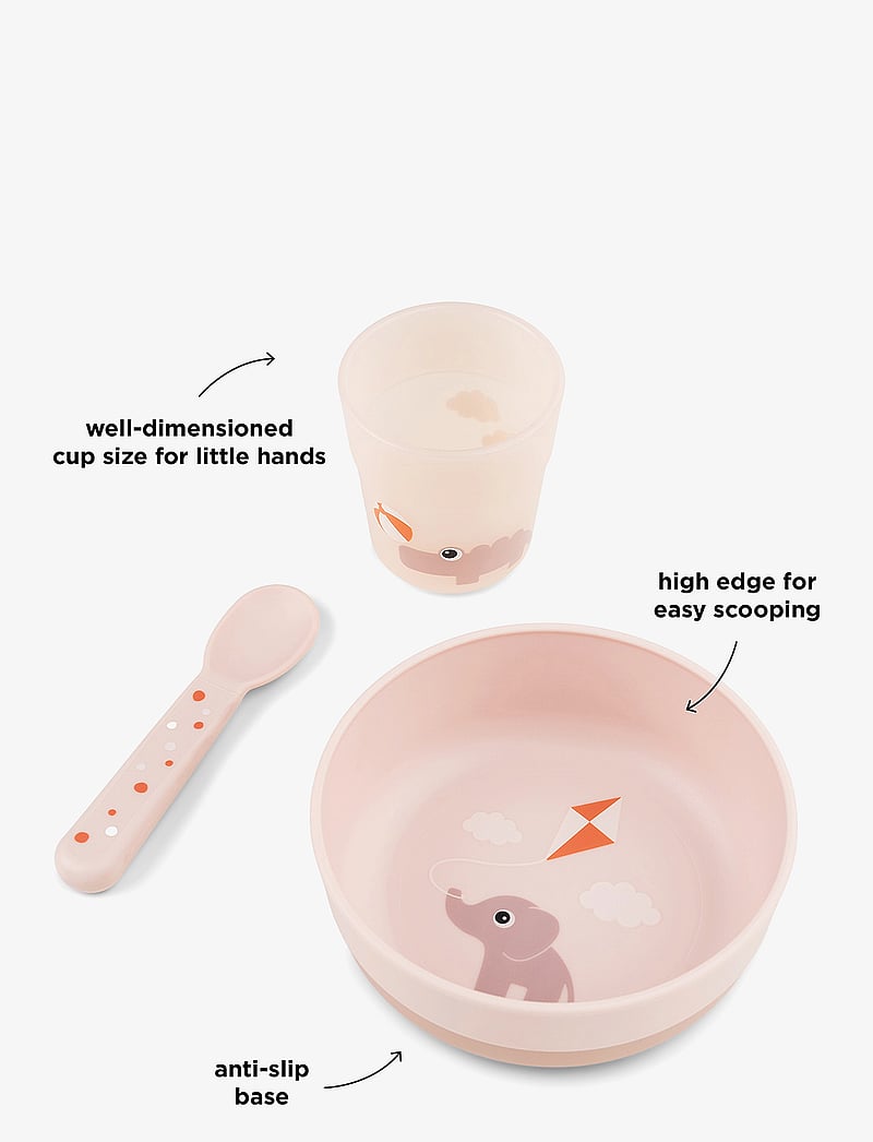 Done by Deer - Foodie first meal set Playground Powder - essgeschirr - powder - 2