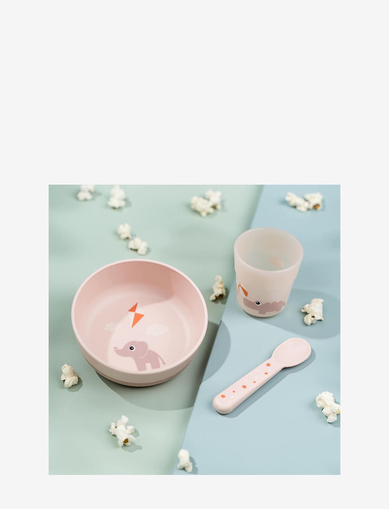 Done by Deer - Foodie first meal set Playground Powder - dinner sets - powder - 3