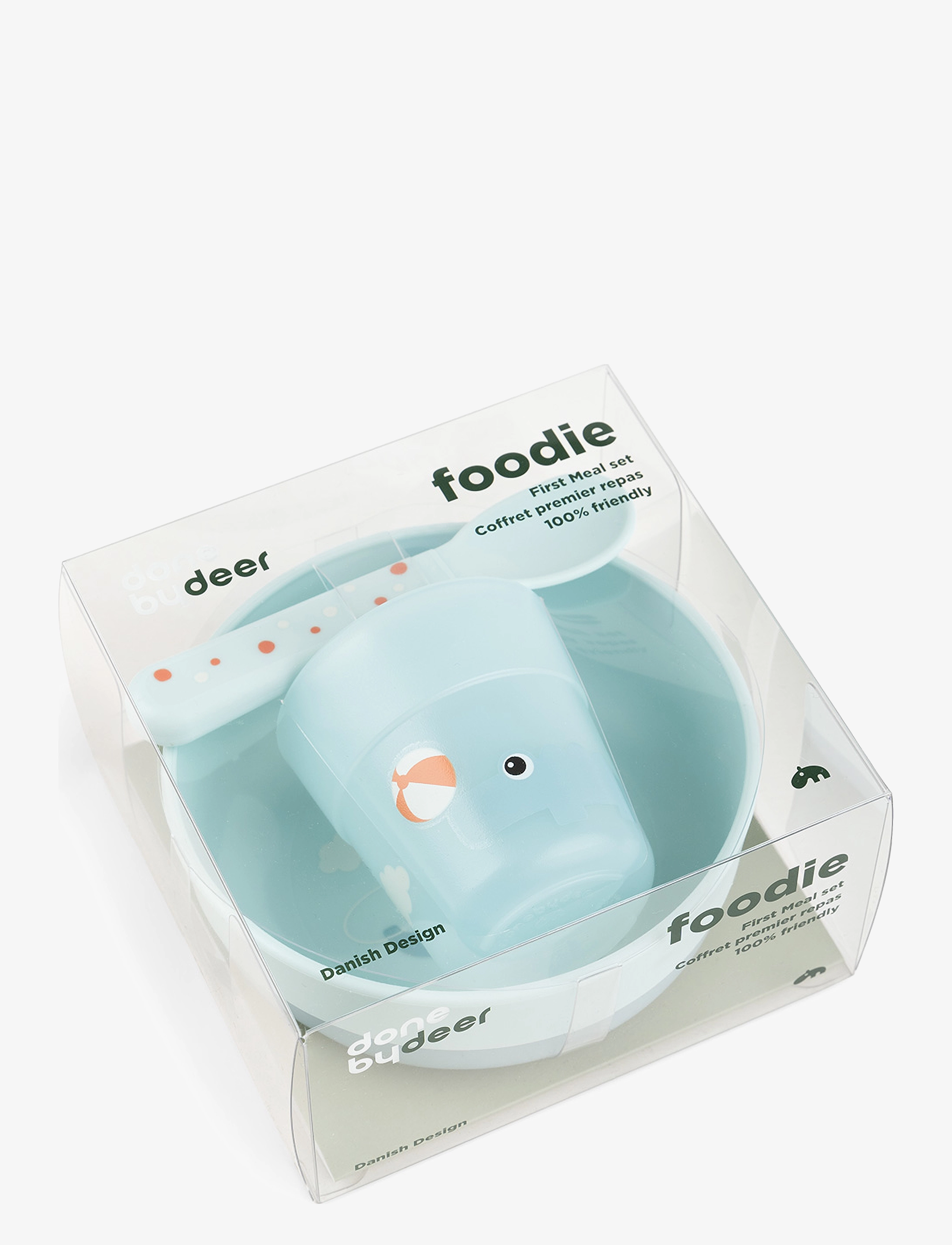 Done by Deer - Foodie first meal set Playground Blue - Õhtusöögikomplektid - blue - 1