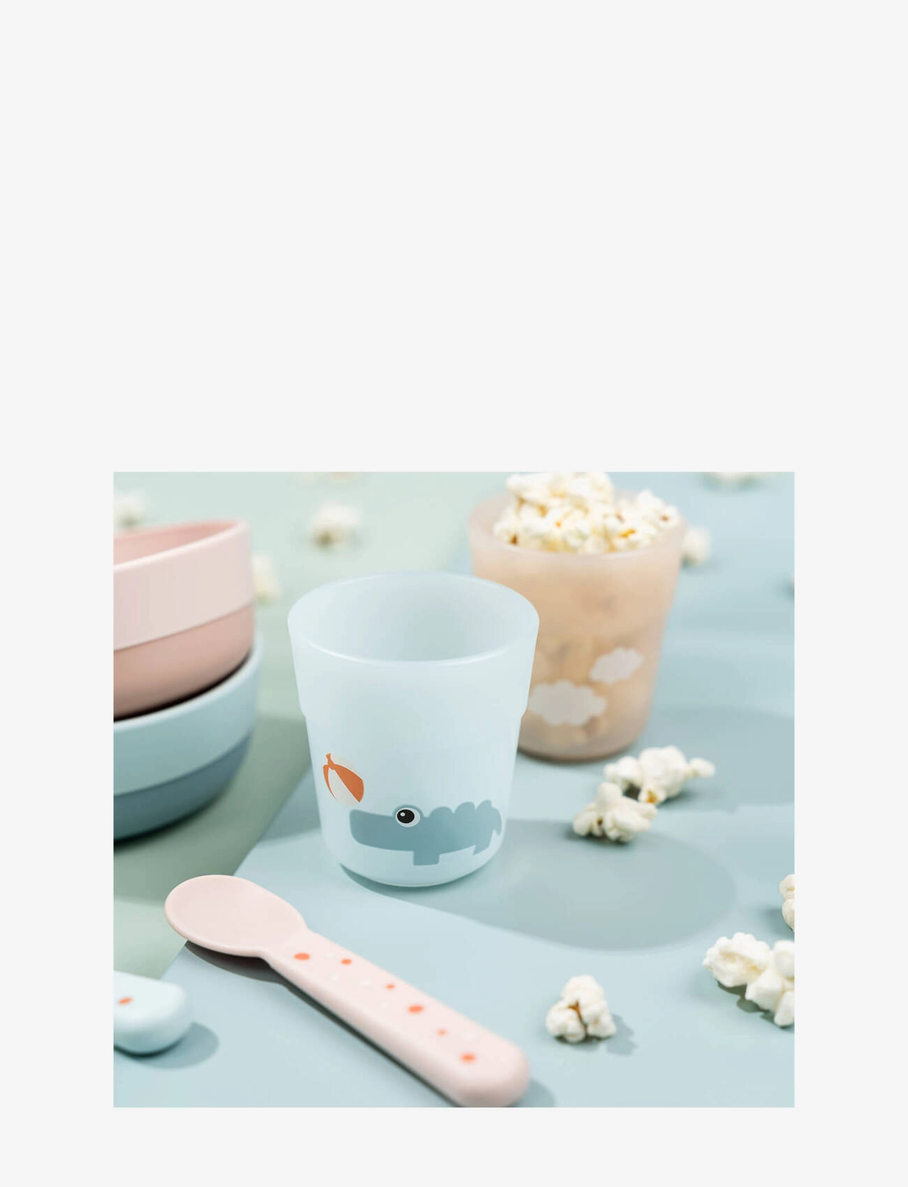 Done by Deer - Foodie first meal set Playground Blue - Õhtusöögikomplektid - blue - 5