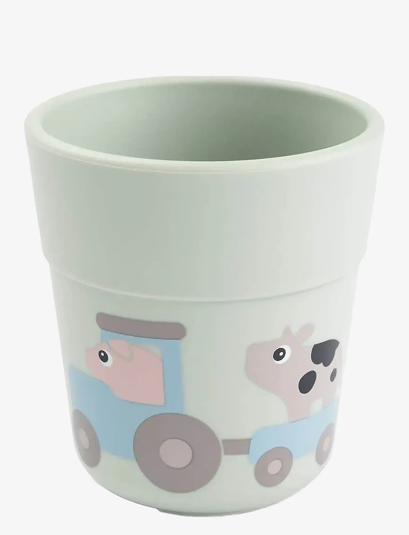 Done by Deer - Foodie dinner set w/suction Tiny farm Green - Õhtusöögikomplektid - green - 2