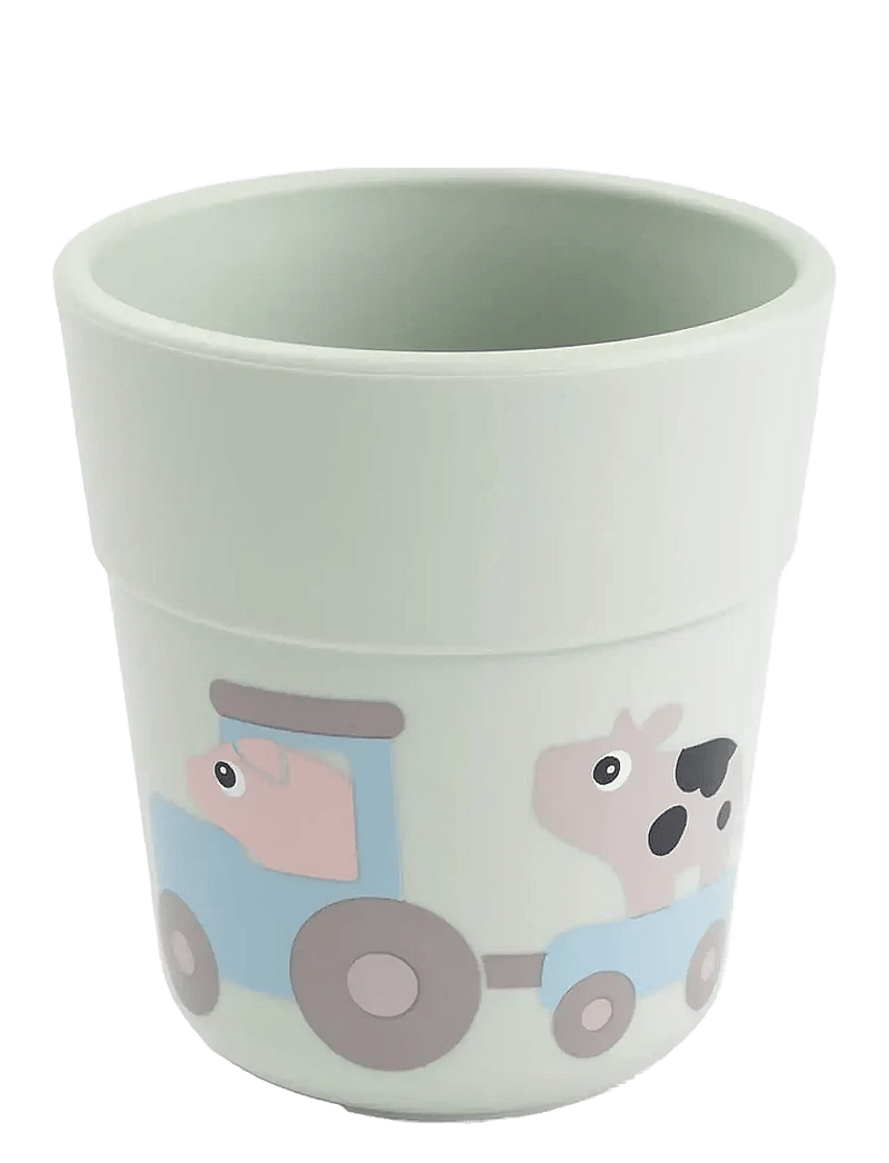 Done by Deer - Foodie dinner set w/suction Tiny farm Green - Õhtusöögikomplektid - green - 2