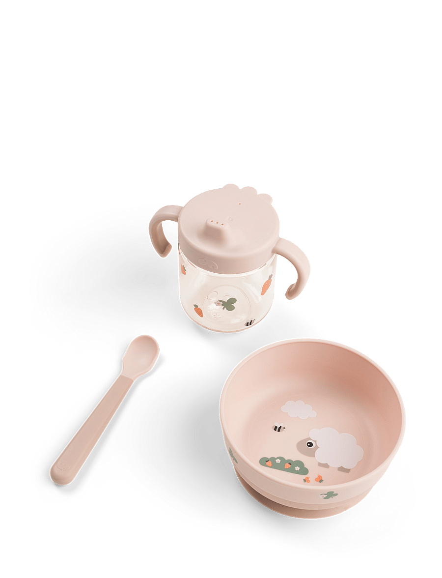 Done by Deer - Foodie weaning set Tiny farm Powder - essgeschirr - powder - 1