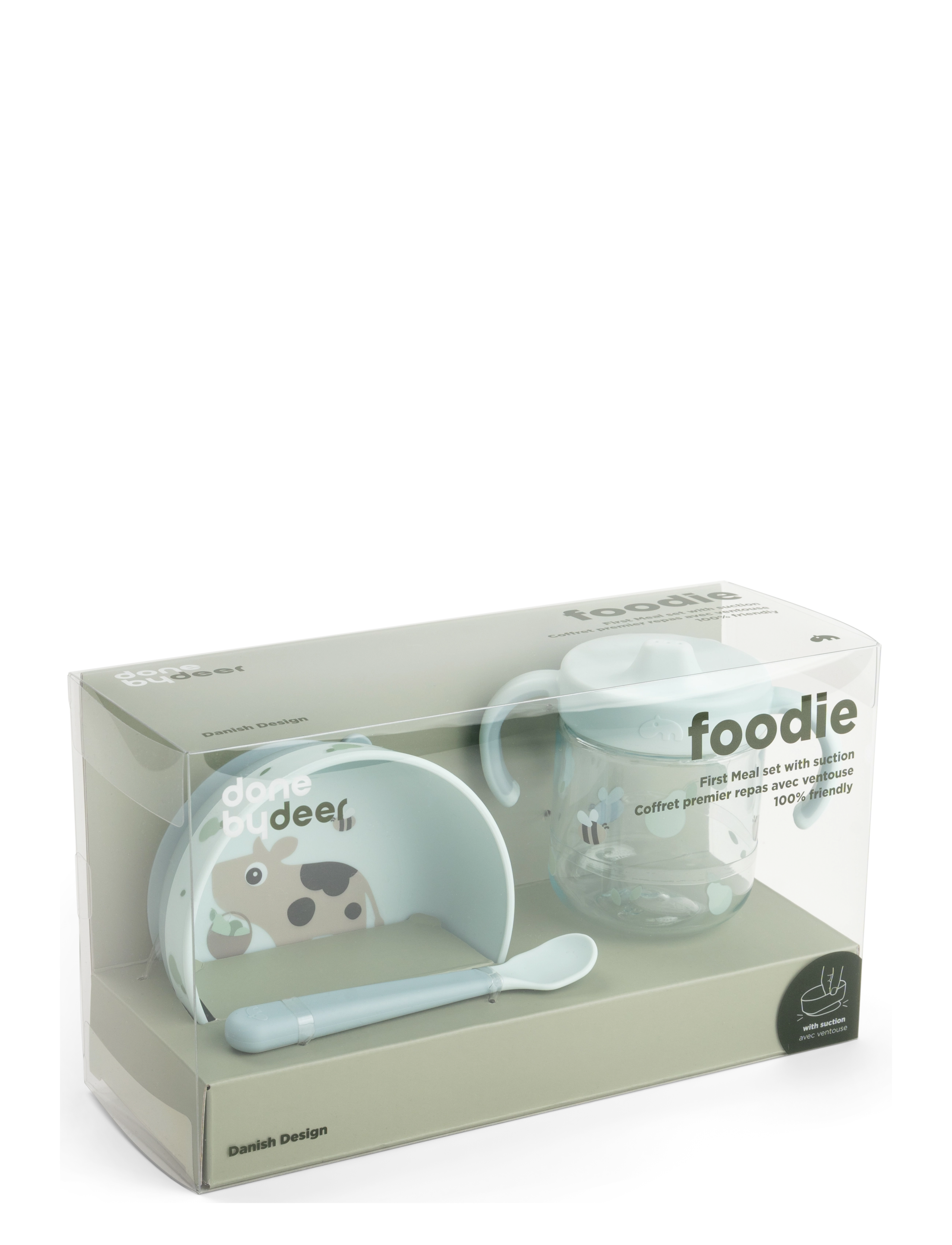 Done by Deer - Foodie weaning set Tiny farm Blue - blue - 2