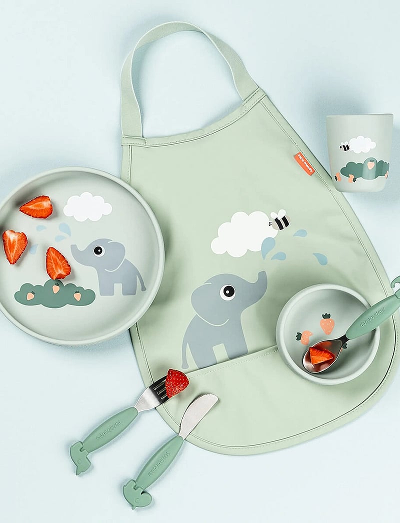 Done by Deer - Stick&Stay dinner set Elphee Green - essgeschirr - green - 0