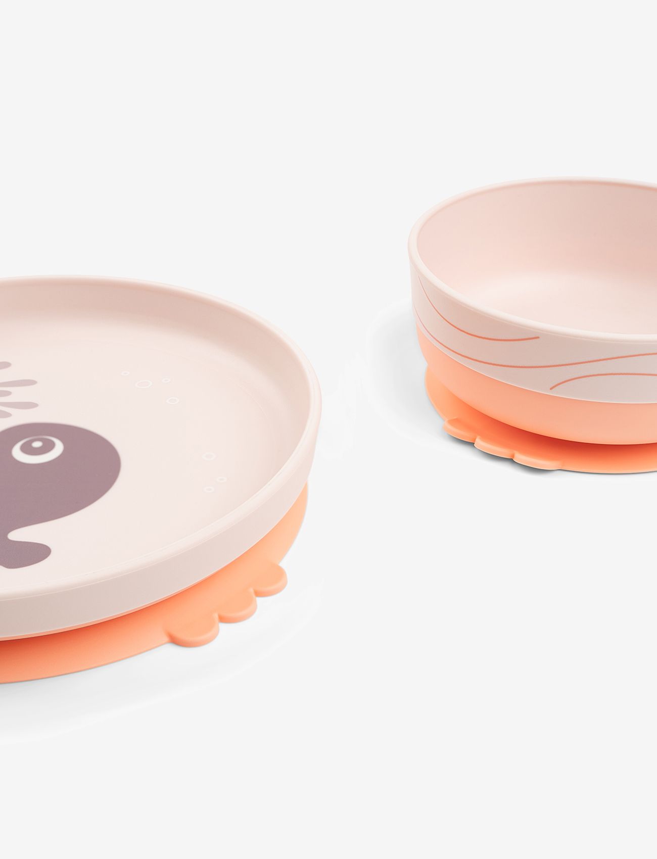 Done by Deer - Foodie dinner set w/suction Wally Powder - dinner sets - powder - 3