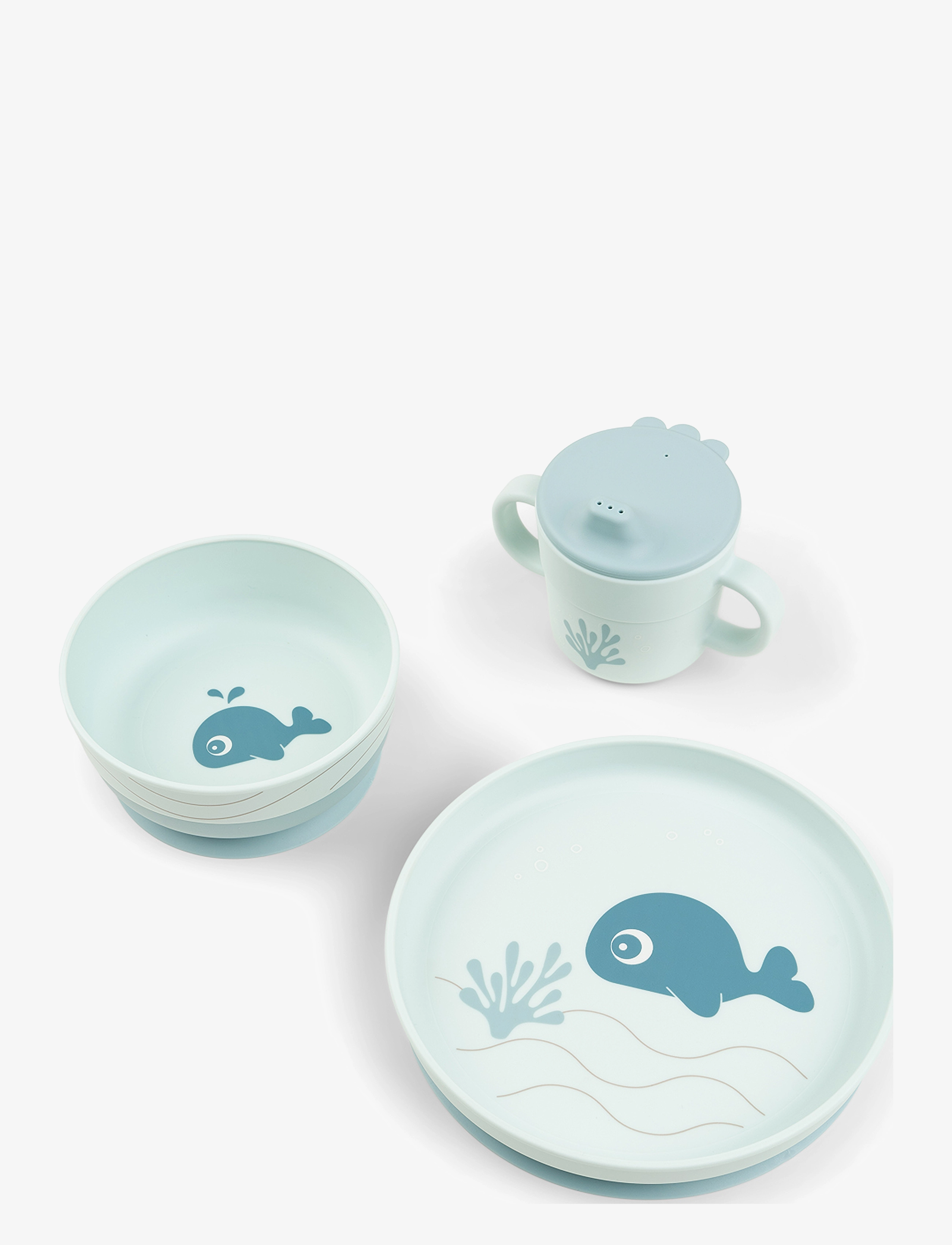 Done by Deer Foodie Spisesæt Wally Blå, One Size, Meal Time, Blau - Dinner Sets, Kinder