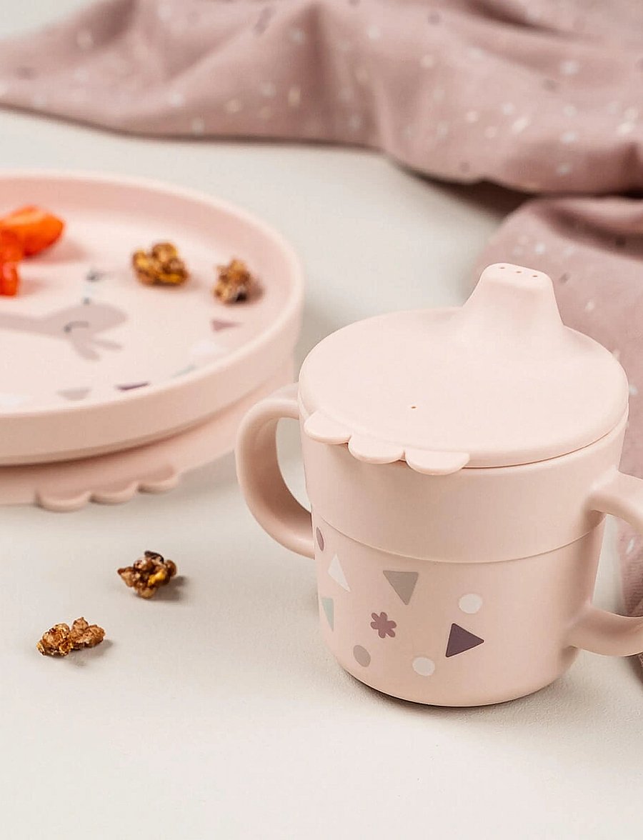 Done by Deer - Foodie dinner set w/suction Celebration Powder - powder - 4