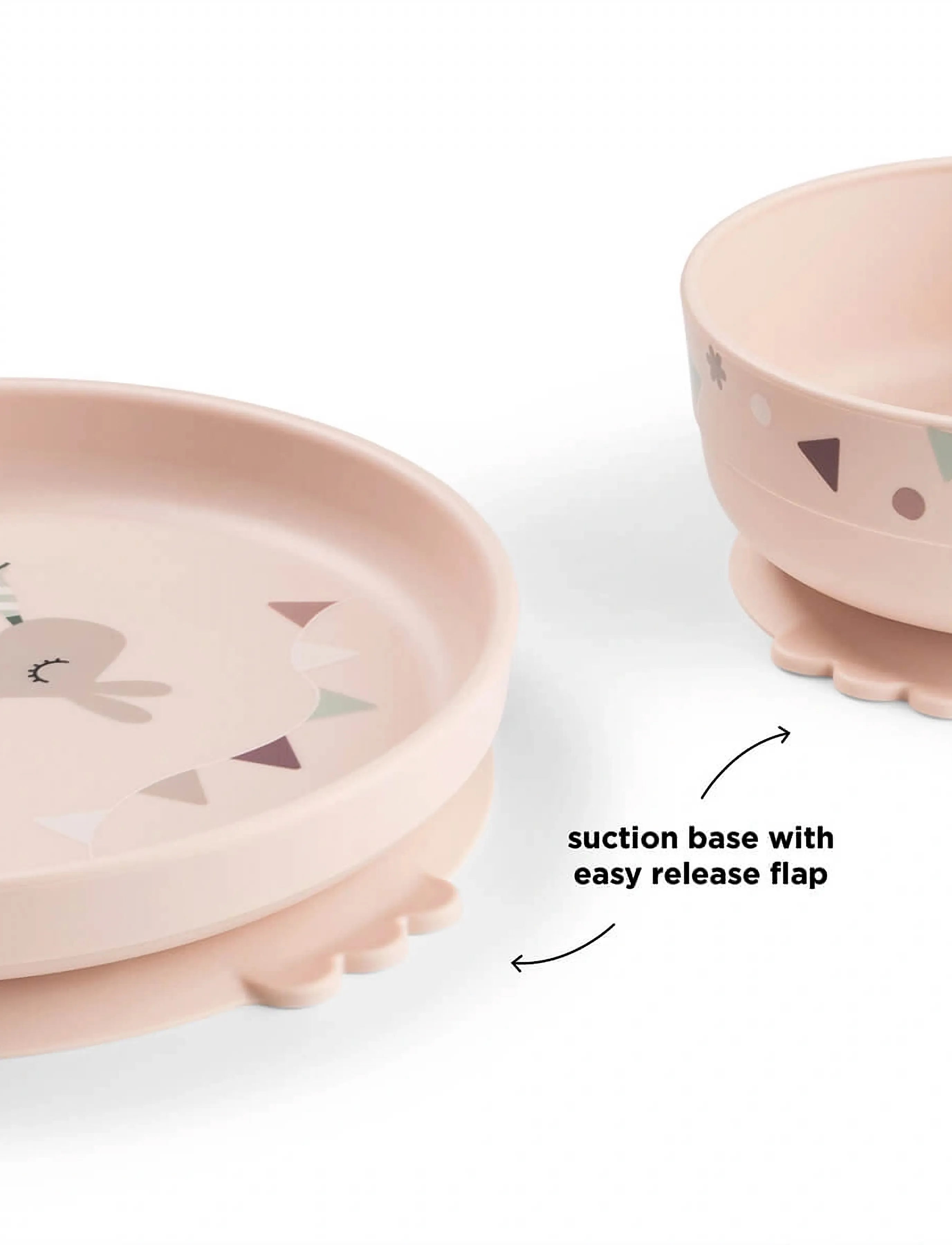 Done by Deer - Foodie dinner set w/suction Celebration Powder - powder - 5