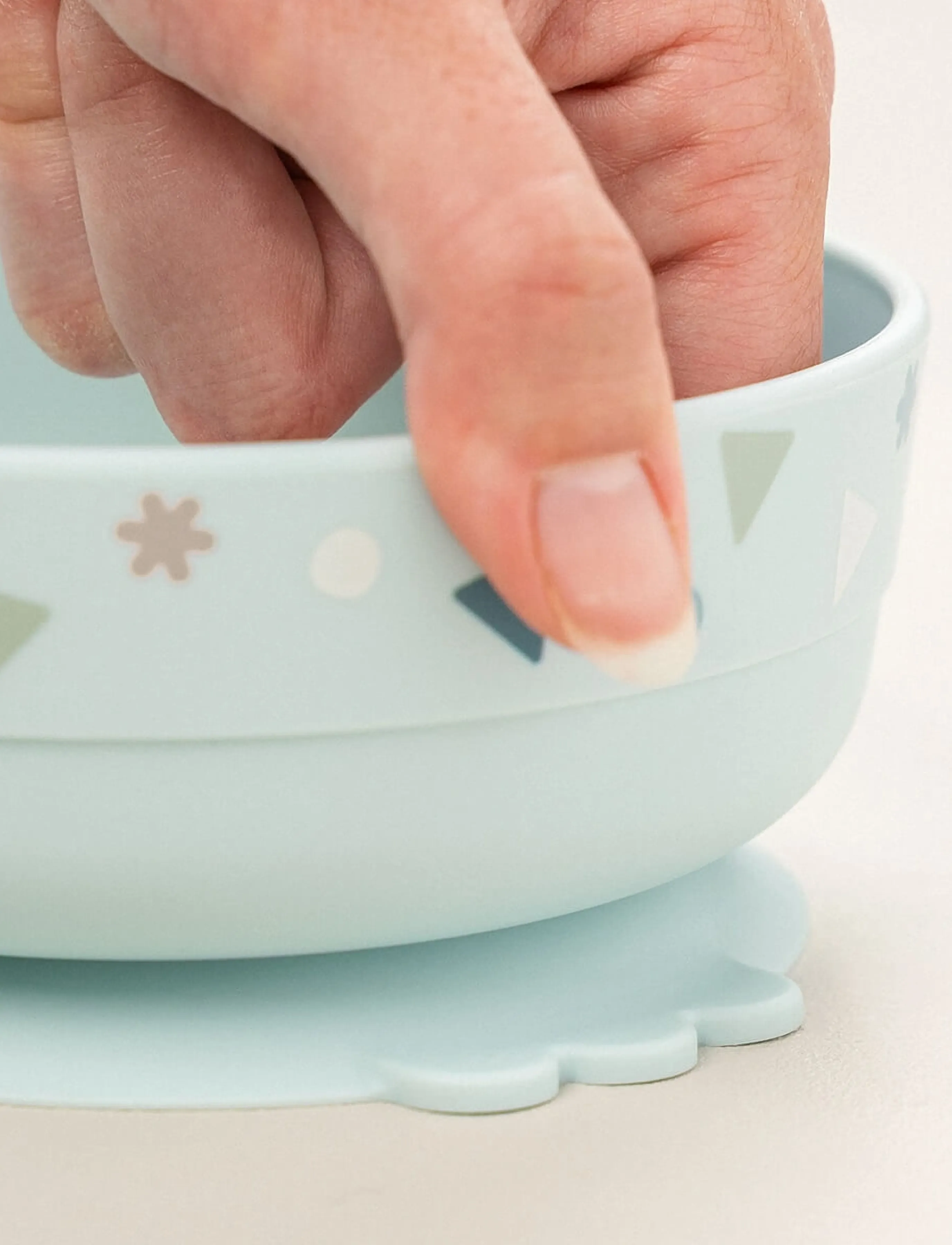 Done by Deer - Foodie dinner set w/suction Celebration Blue - essgeschirr - blue - 4