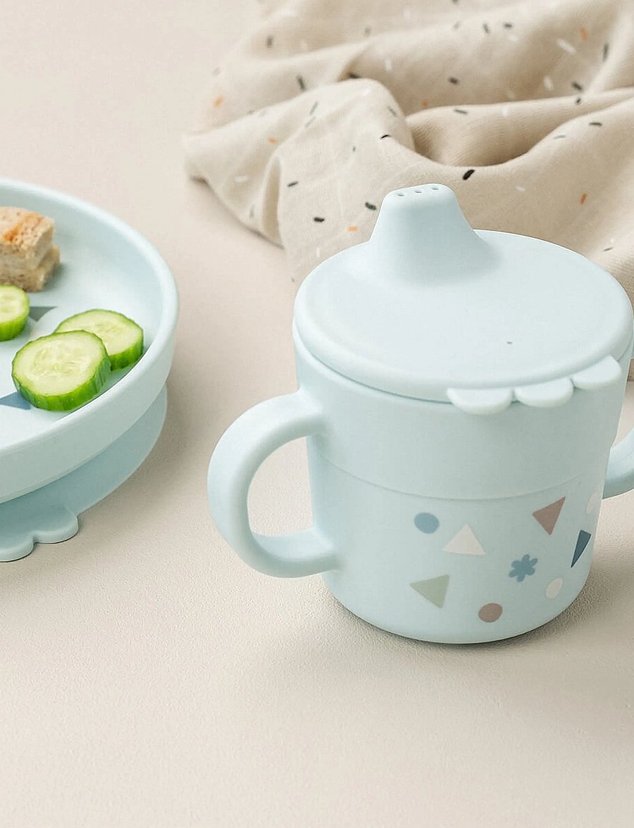 Done by Deer - Foodie dinner set w/suction Celebration Blue - essgeschirr - blue - 5