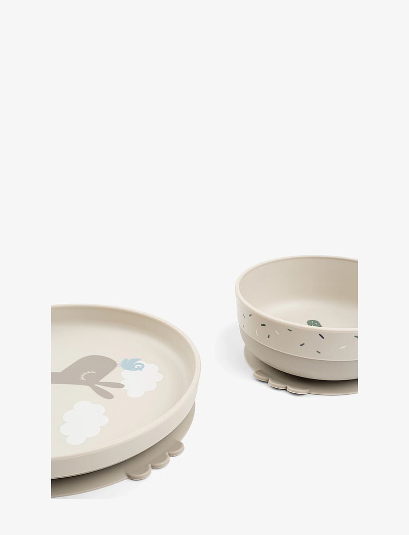 Done by Deer - Foodie dinner set w/suction Lalee Sand - Õhtusöögikomplektid - sand - 2