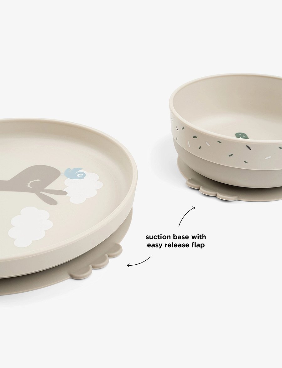 Done by Deer - Foodie dinner set w/suction Lalee Sand - essgeschirr - sand - 5