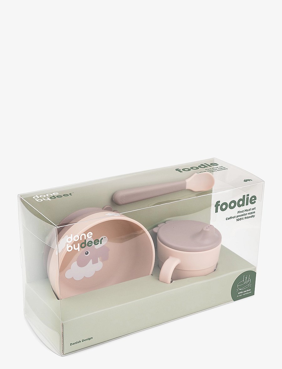 Done by Deer - Foodie first meal set suction Happy clouds Powder - vaisselle - powder - 4