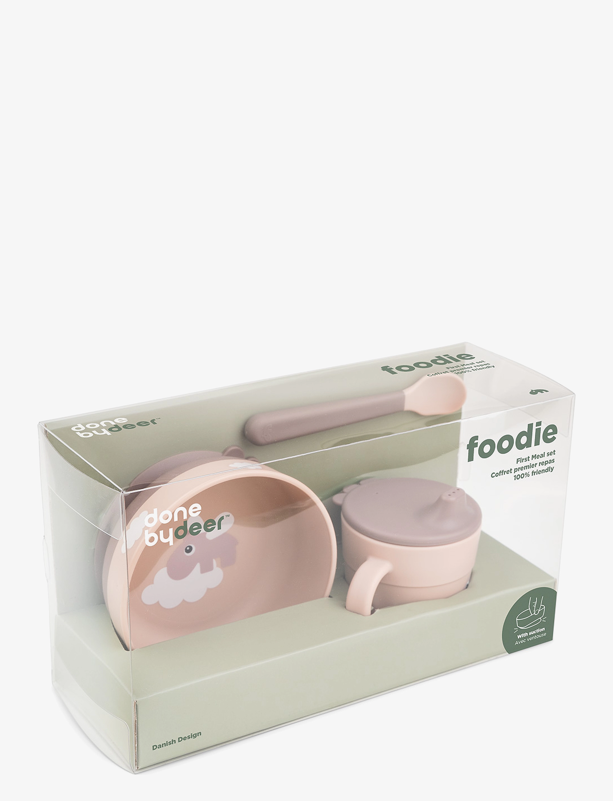 Done by Deer - Foodie first meal set suction Happy clouds Powder - vaisselle - powder - 5