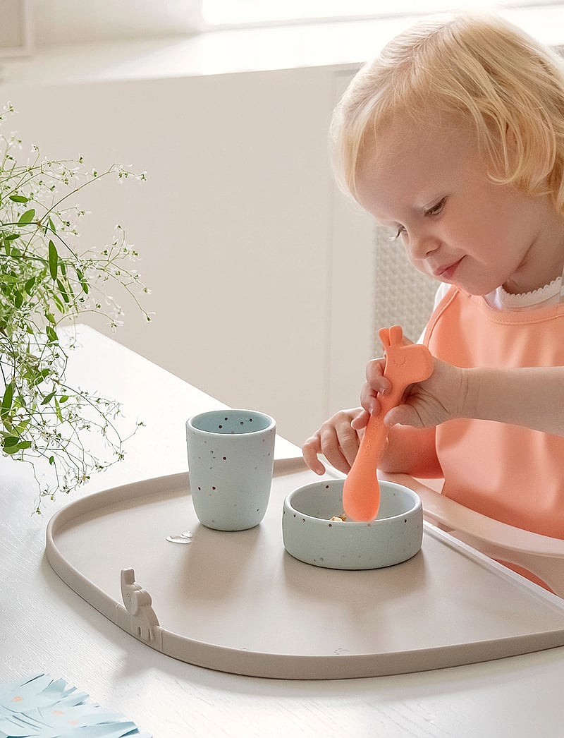 Done by Deer - High edge silicone placemat Elphee Sand - sand - 4