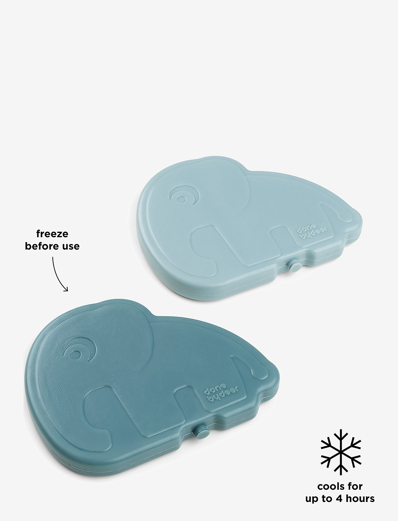 Done by Deer - Cooling element 2-pack Elphee Blue - behälter für babynahrung - blue - 1