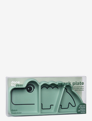 Done by Deer - Silicone Stick&Stay snackplate Croco - tallrikar - green - 4