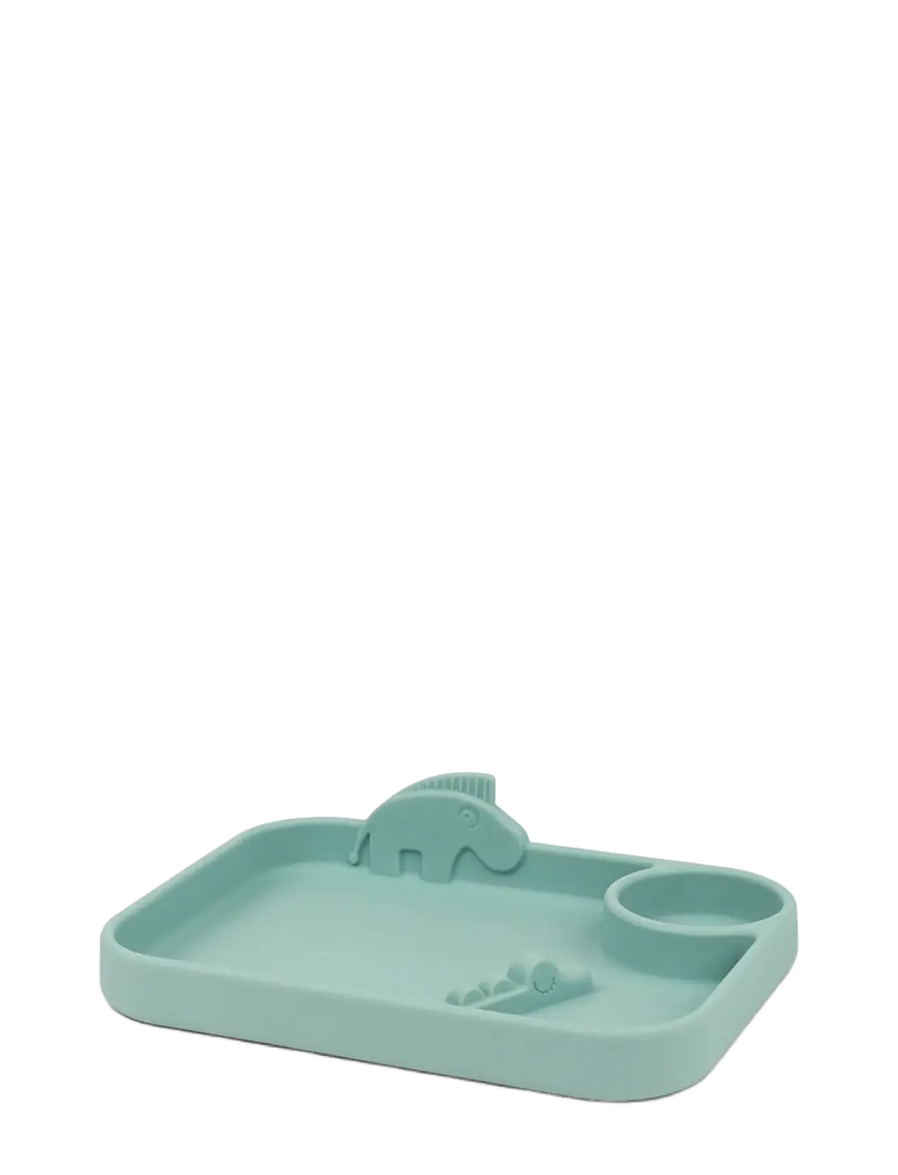 Peekaboo compartment plate Deer friends Blue - BLUE