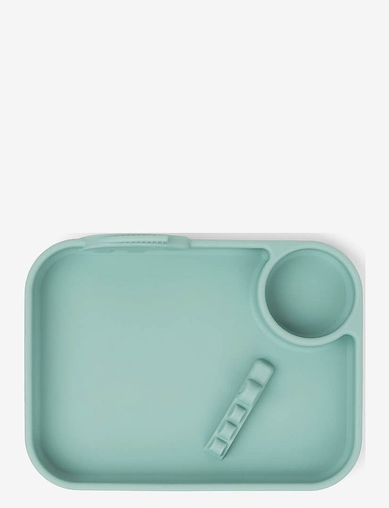 Done by Deer - Peekaboo compartment plate Deer friends Blue - teller - blue - 2