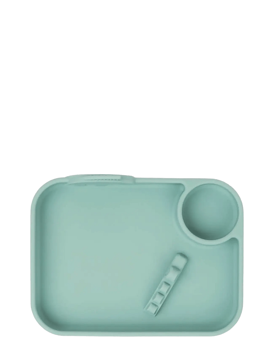 Done by Deer - Peekaboo compartment plate Deer friends Blue - tallrikar - blue - 3