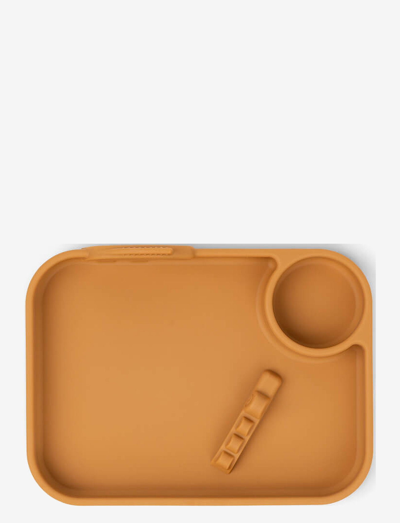 Done by Deer - Peekaboo compartment plate Deer friends Mustard - dinner sets - mustard - 2