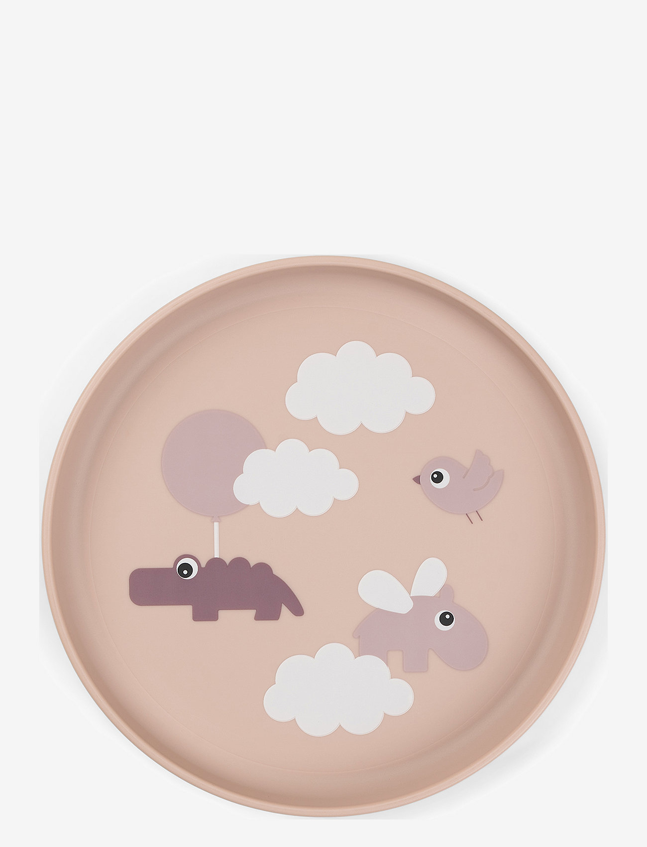 Done by Deer - Foodie plate Happy clouds Powder - dinner sets - powder - 0