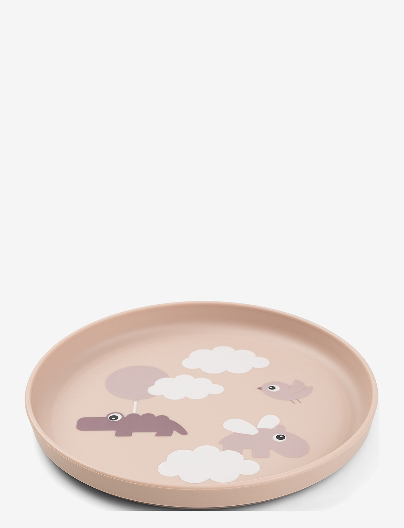 Done by Deer - Foodie plate Happy clouds Powder - dinner sets - powder - 1