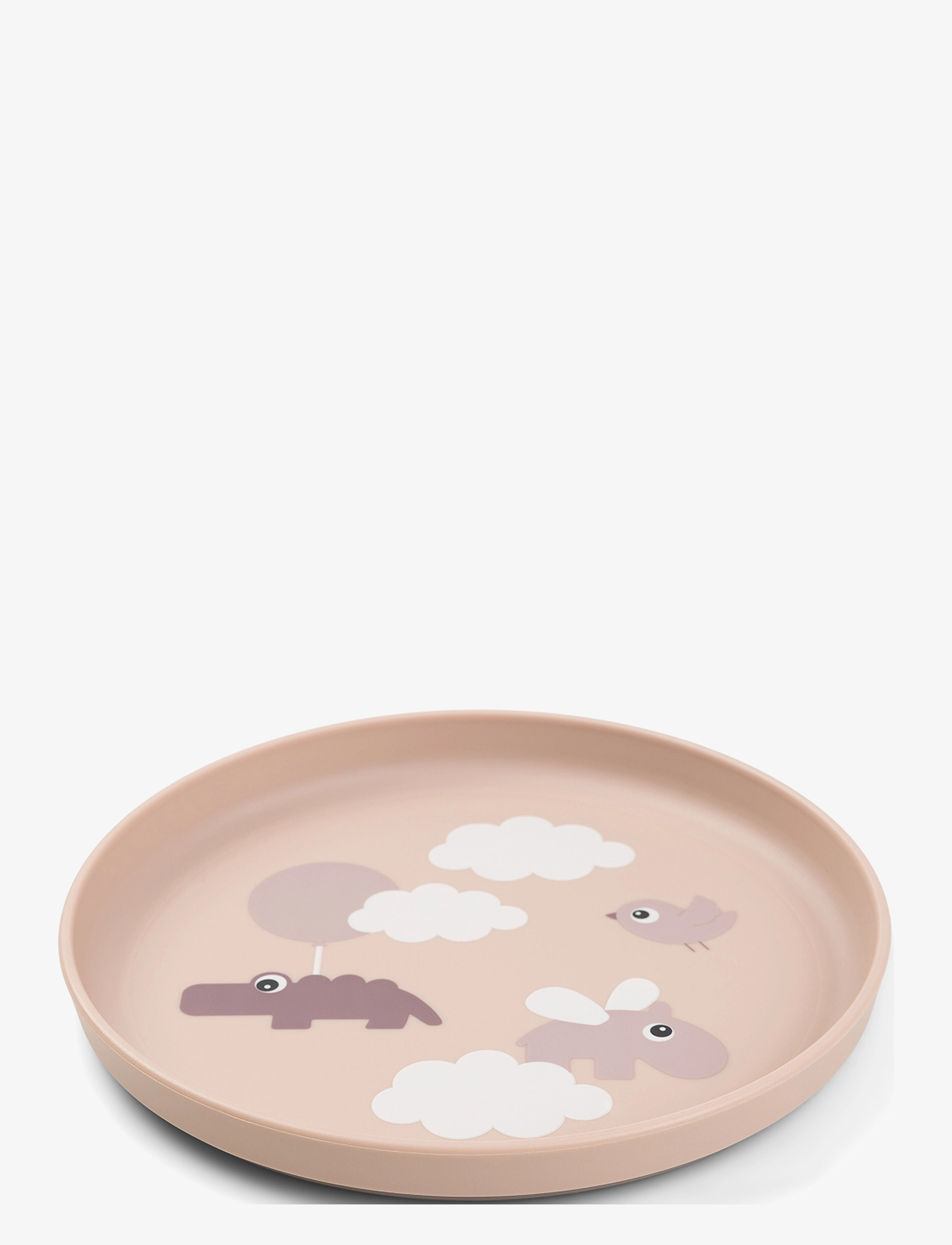 Done by Deer - Foodie plate Happy clouds Powder - Õhtusöögikomplektid - powder - 1