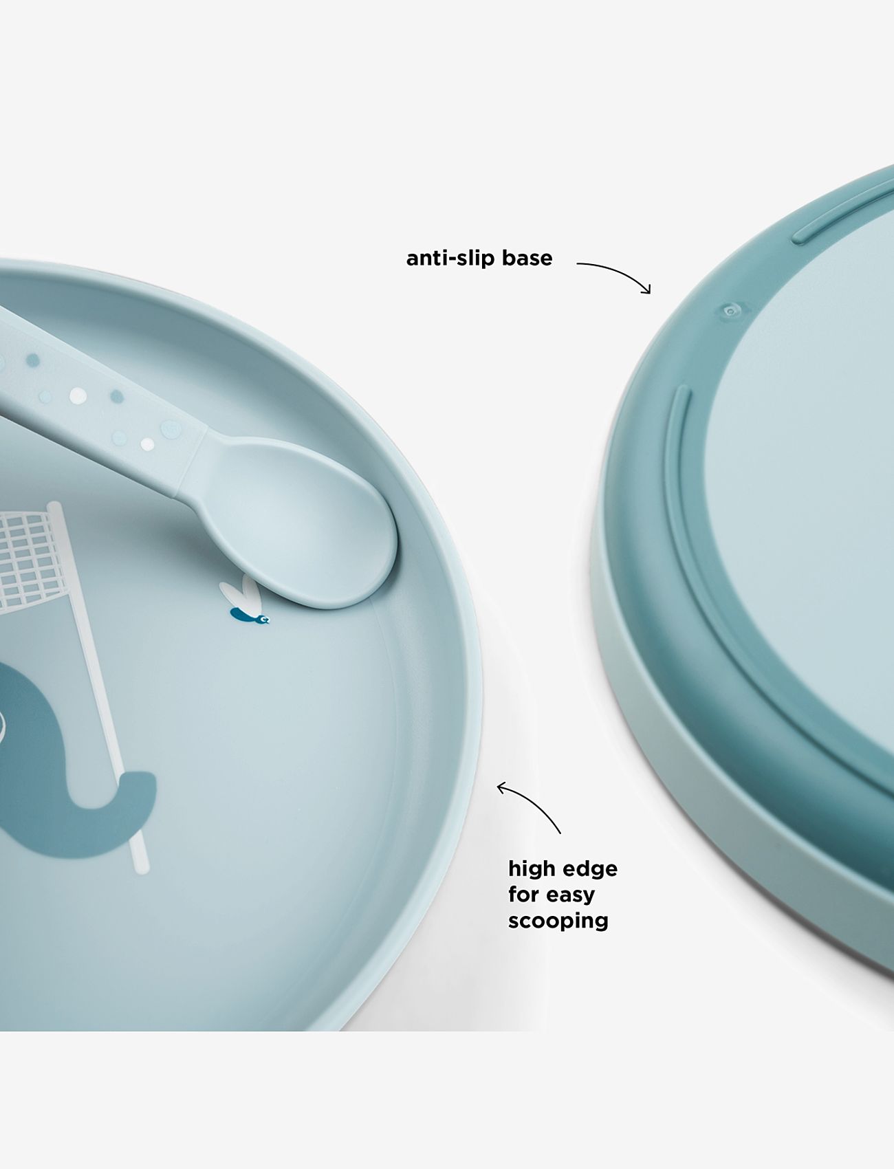 Done by Deer - Foodie tallerken Elphee Blå - serveringssæt - blue - 2