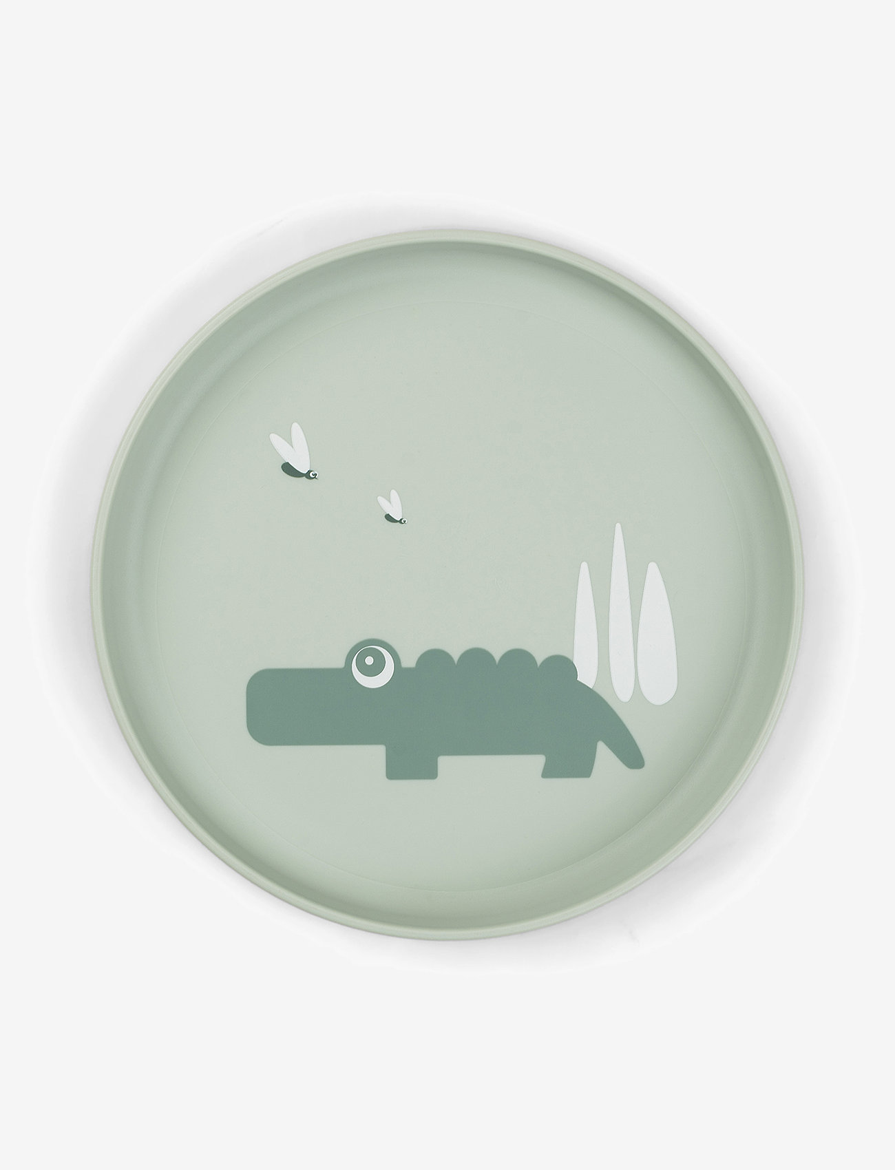 Done by Deer - Foodie tallerken Croco Grøn - serveringssæt - green - 0