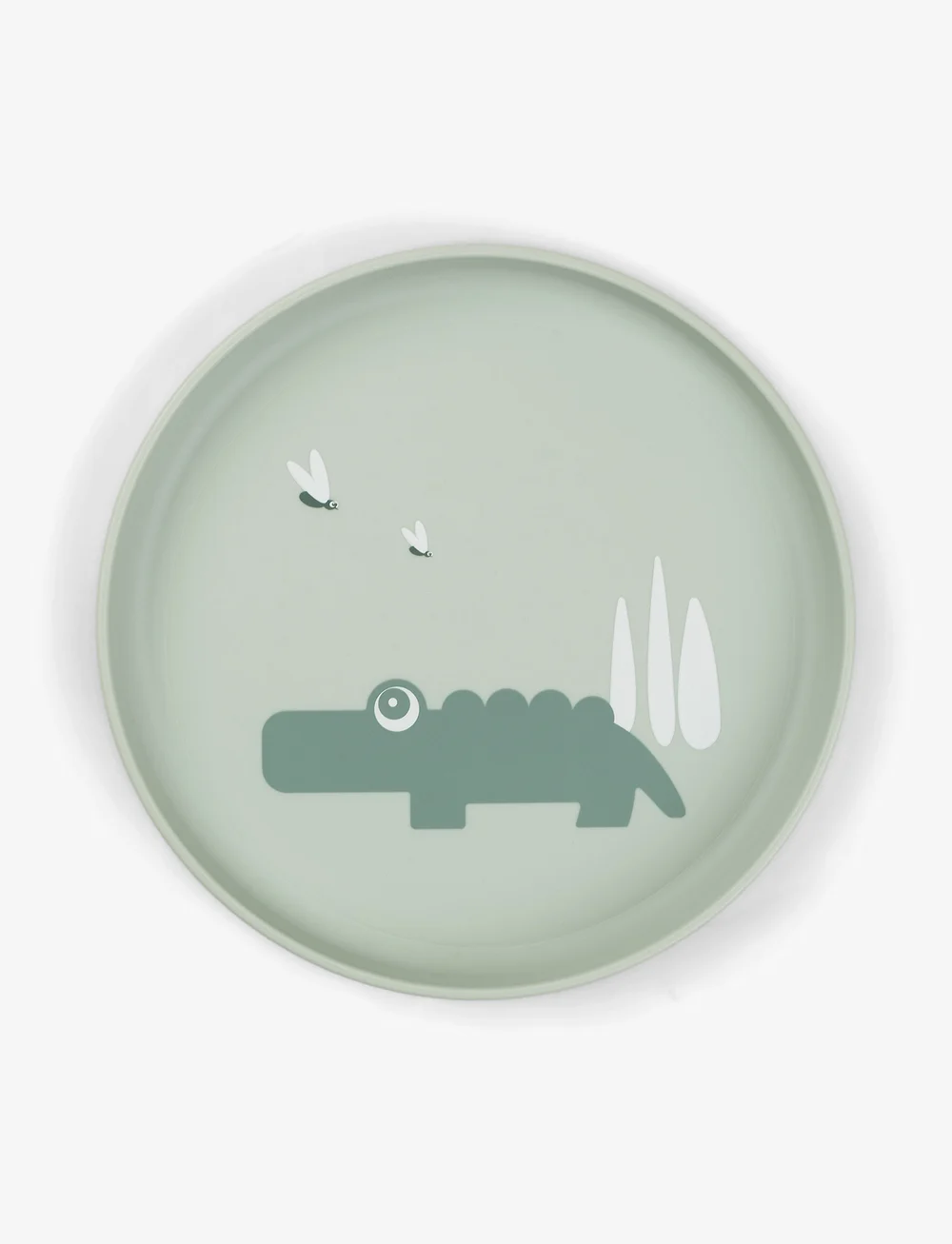 Done by Deer - Foodie plate Croco Green - Õhtusöögikomplektid - green - 0