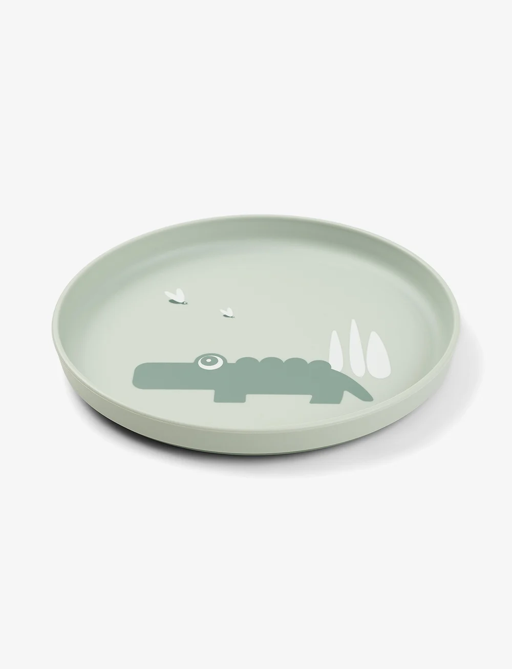 Done by Deer - Foodie plate Croco Green - Õhtusöögikomplektid - green - 1