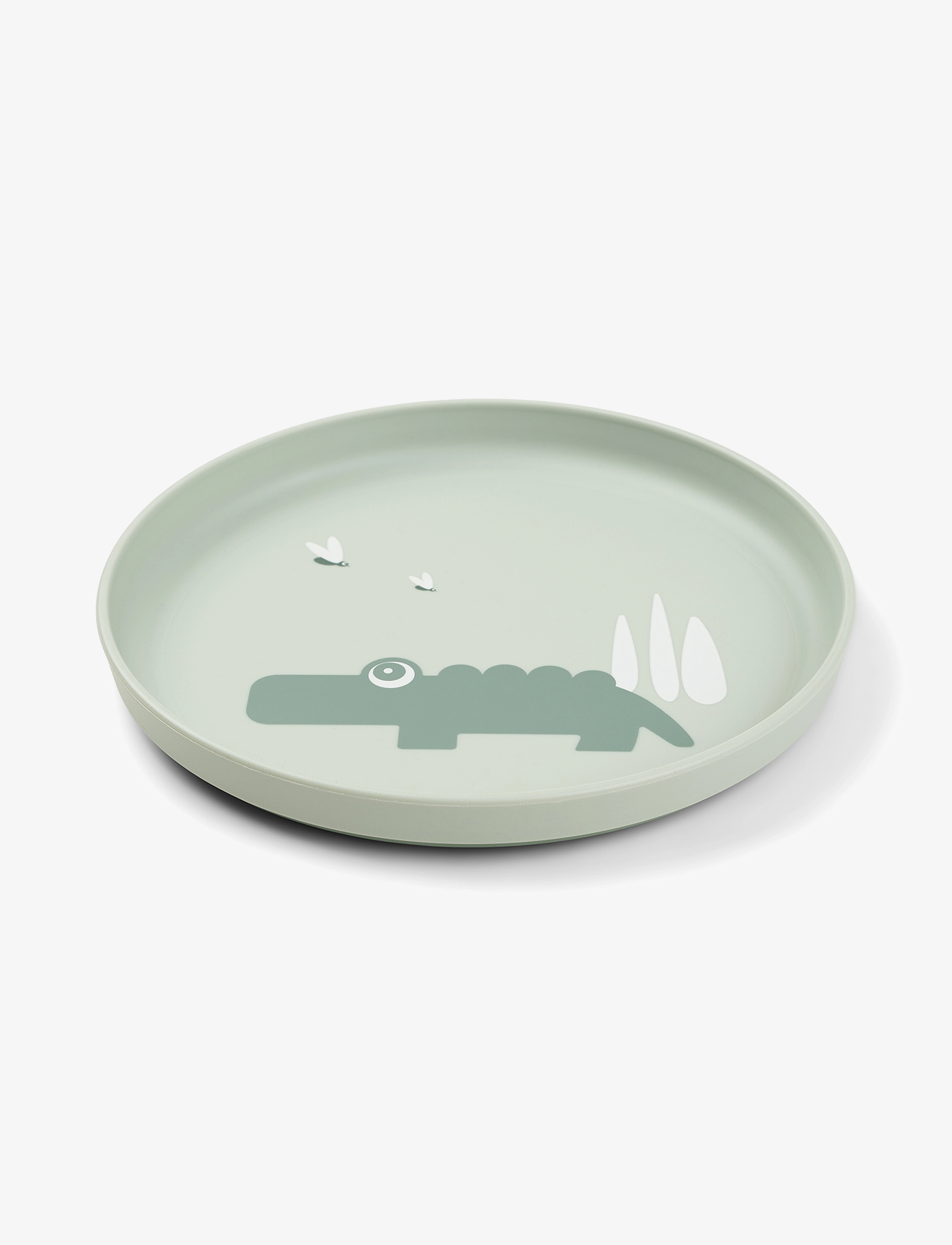 Done by Deer - Foodie plate Croco Green - serveringsset - green - 1