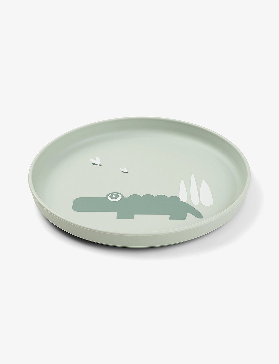 Done by Deer - Foodie plate Croco Green - serveringsset - green - 1