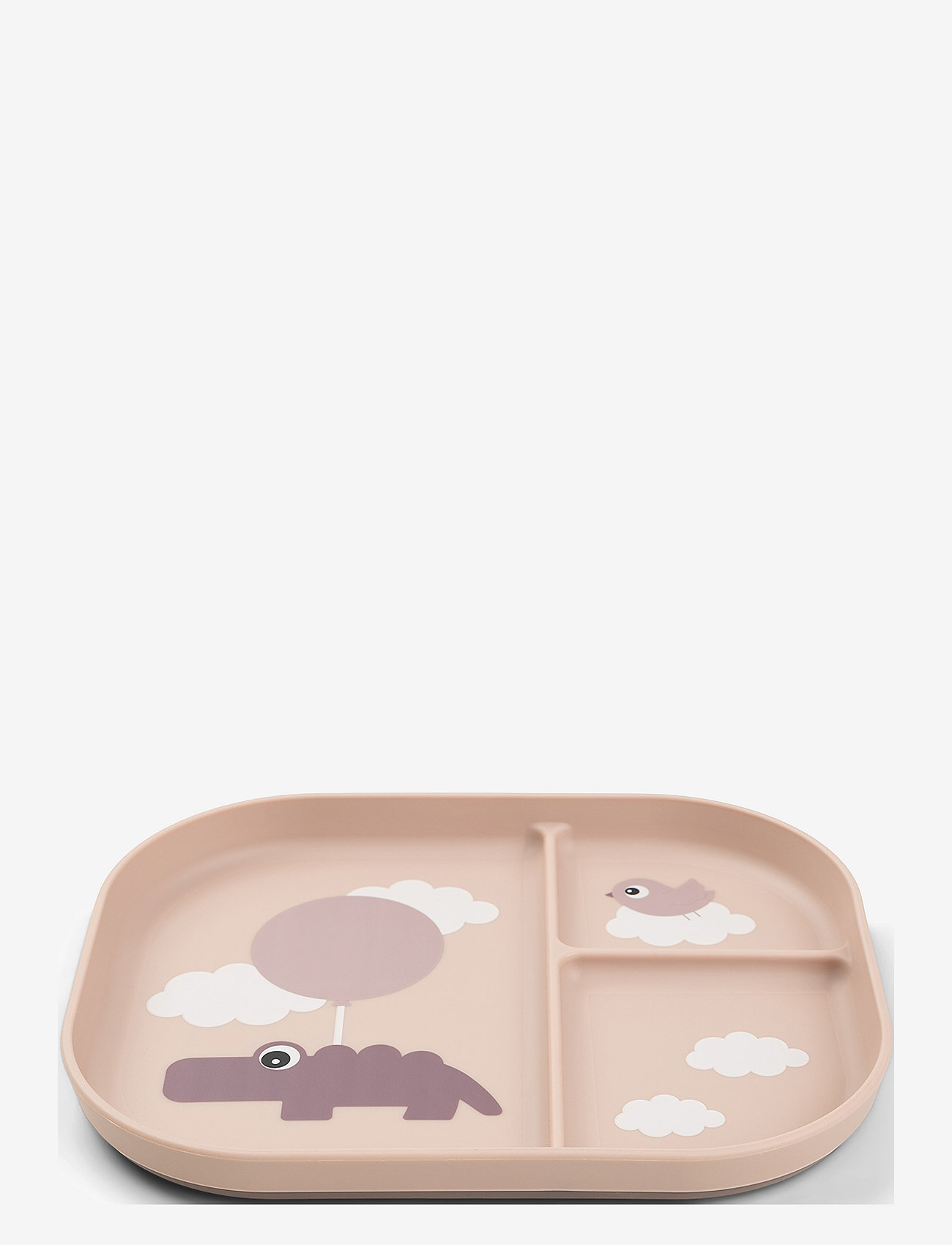 Done by Deer - Foodie compartment plate Happy clouds - serveringssæt - powder - 2