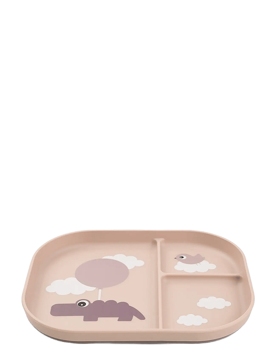Done by Deer - Foodie compartment plate Happy clouds Powder - essgeschirr - powder - 2