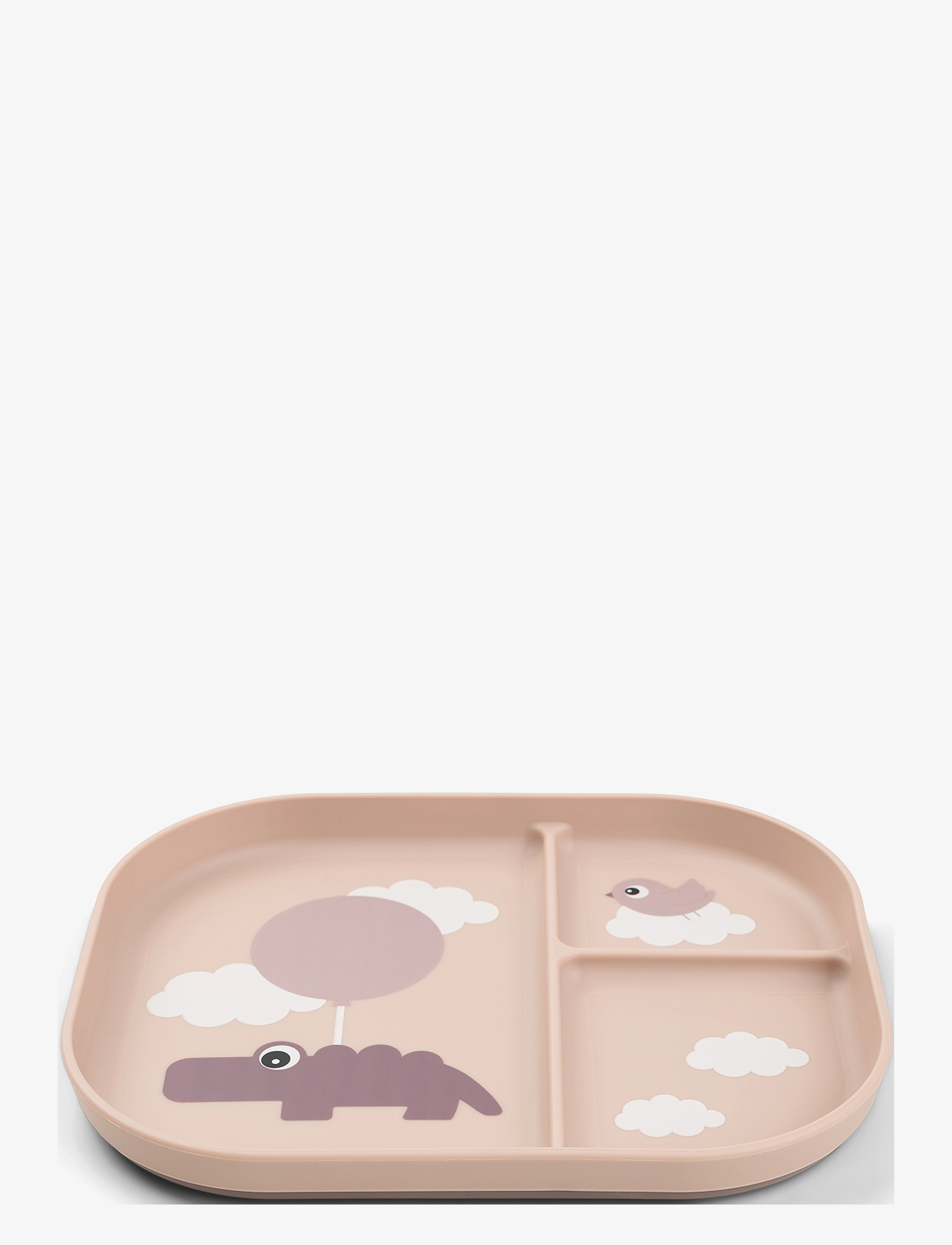 Done by Deer - Foodie compartment plate Happy clouds Powder - serveringsset - powder - 2