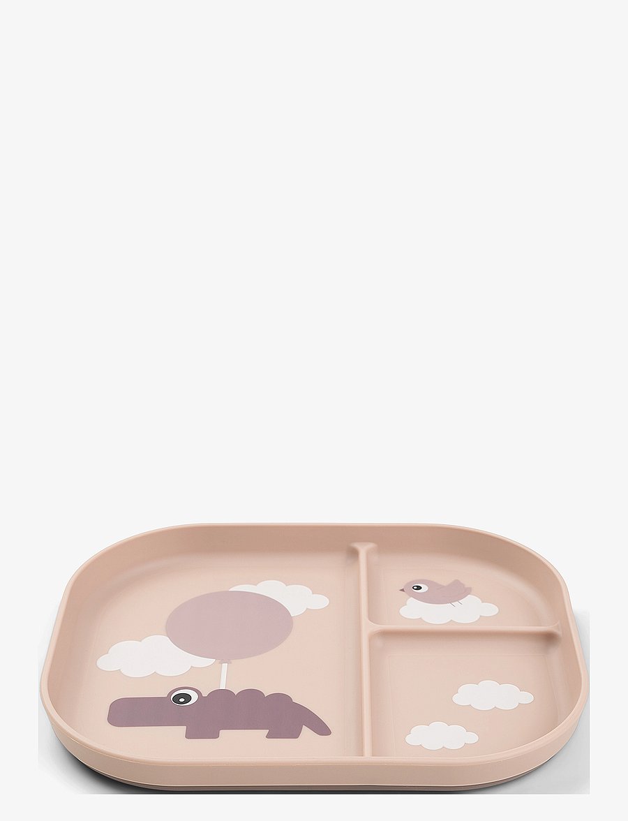 Done by Deer - Foodie compartment plate Happy clouds Powder - zestawy obiadowe - powder - 2