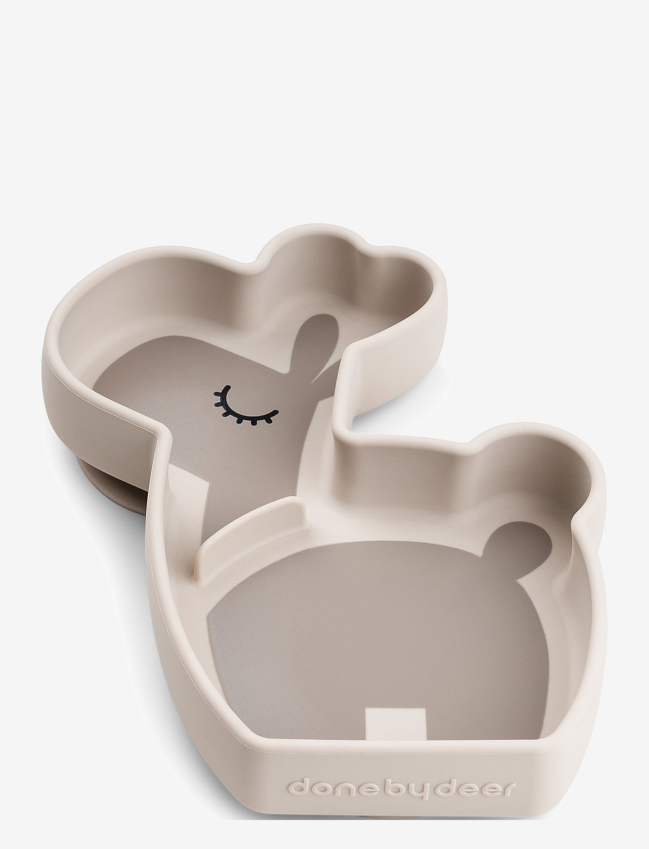 Done by Deer - Silicone Stick&Stay snack plate Lalee Sand - zestawy obiadowe - sand - 1