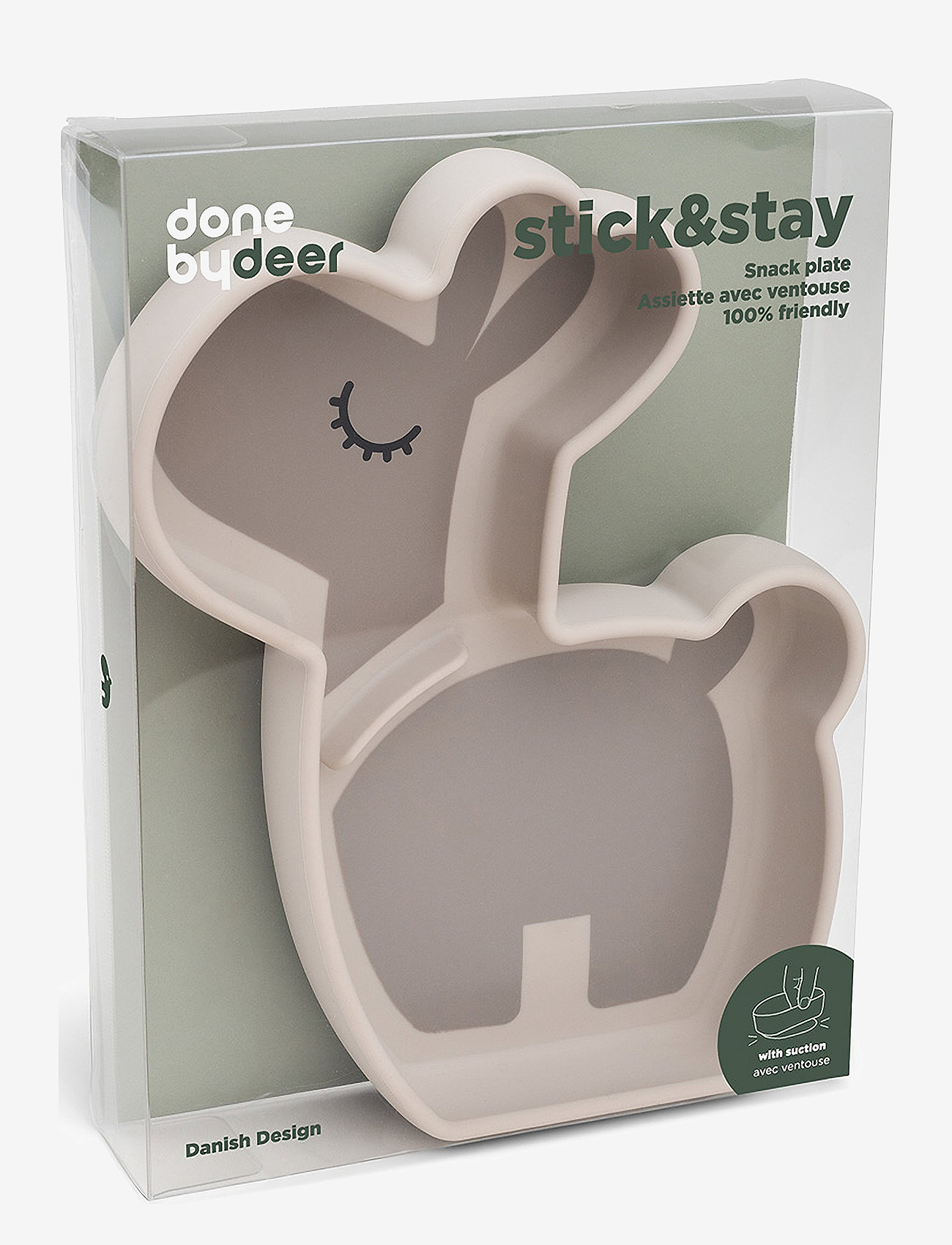 Done by Deer - Silicone Stick&Stay snack plate Lalee Sand - zestawy obiadowe - sand - 3