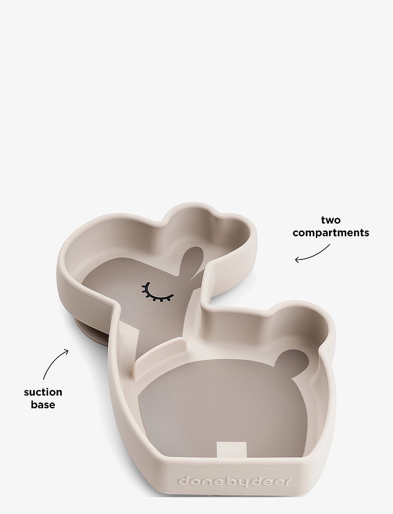 Done by Deer - Silicone Stick&Stay snack plate Lalee Sand - zestawy obiadowe - sand - 4