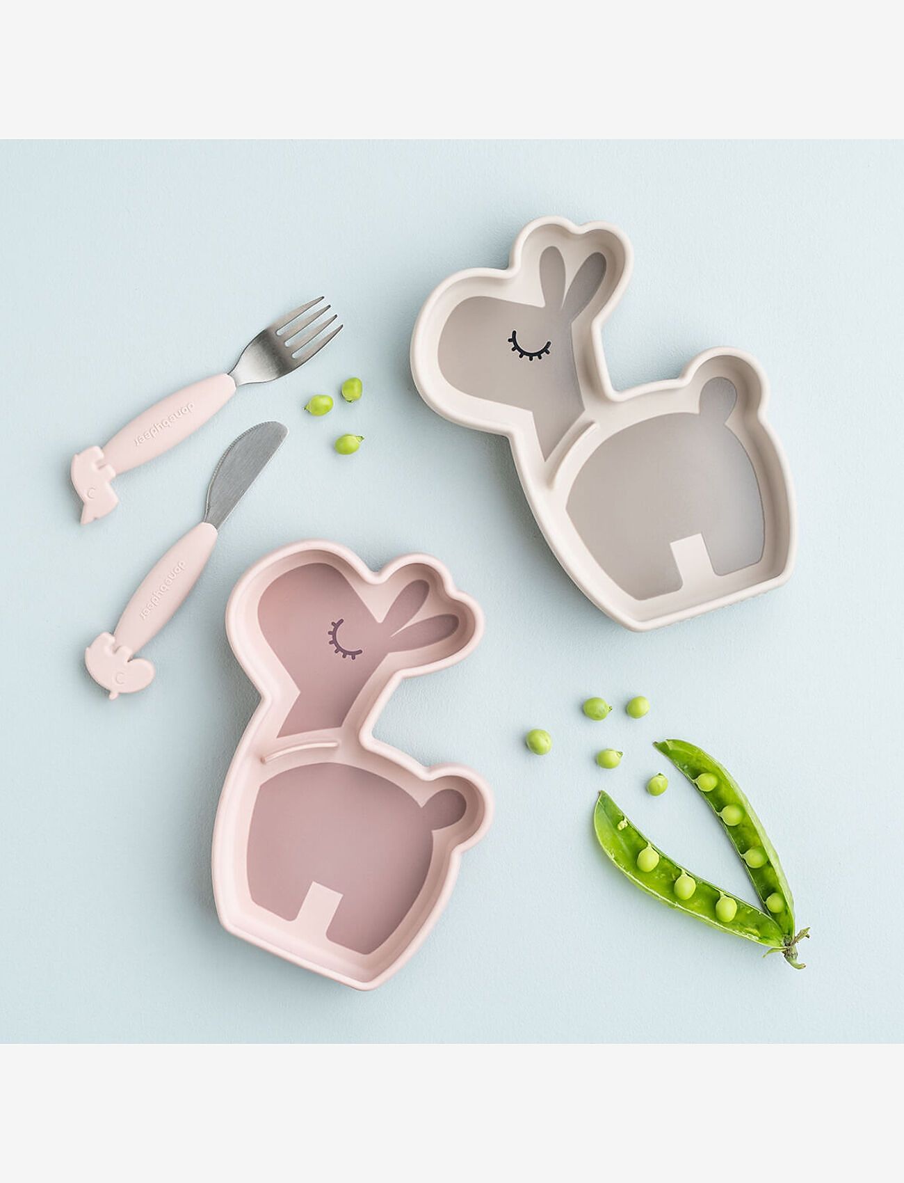 Done by Deer - Silicone Stick&Stay snack plate Lalee Sand - zestawy obiadowe - sand - 5