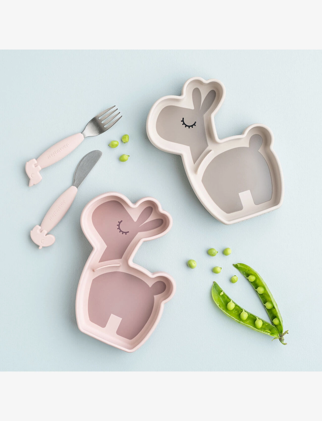 Done by Deer - Silicone Stick&Stay snack plate Lalee Sand - serveringsset - sand - 5